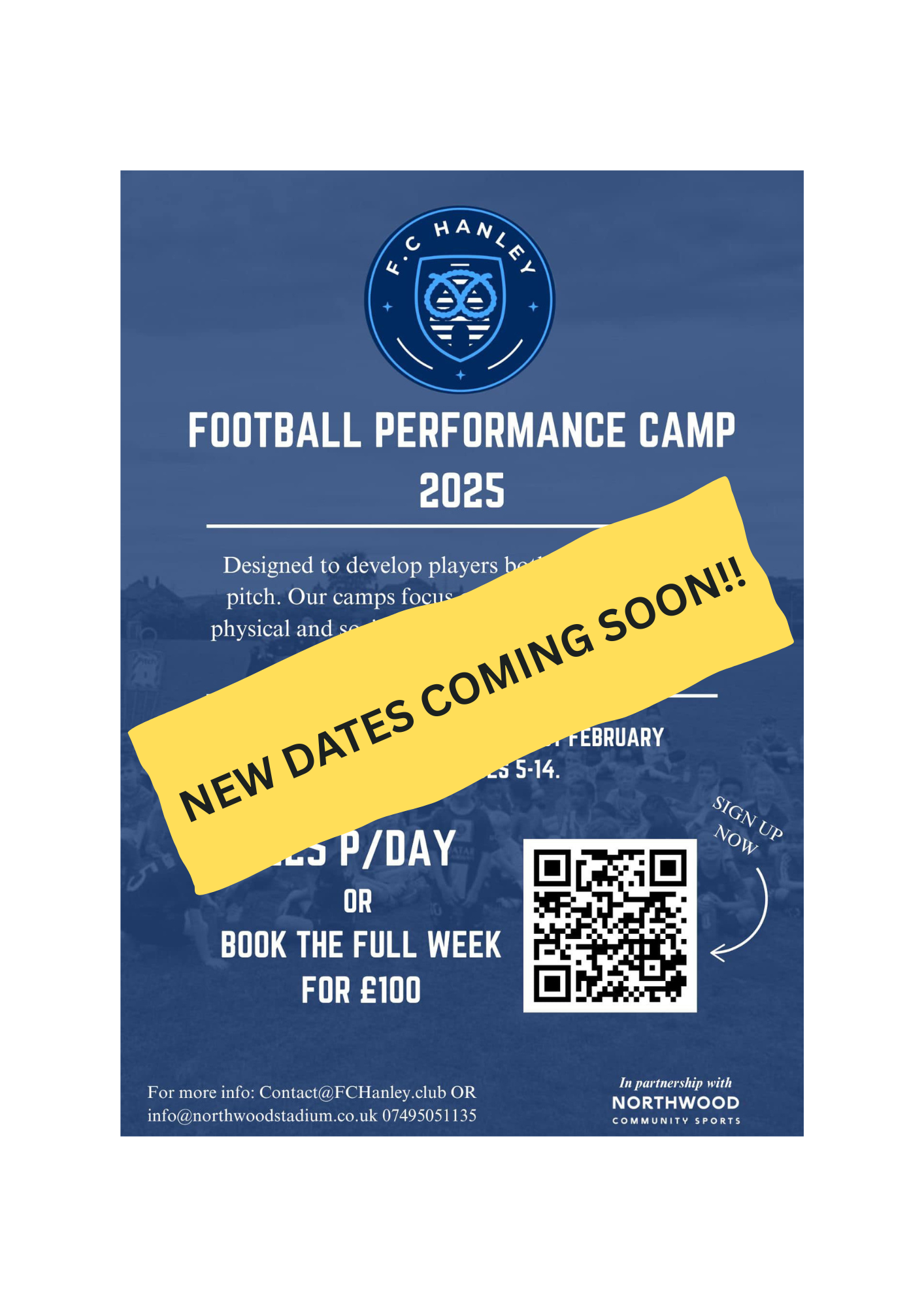Kids at FC Hanley Holiday Camp